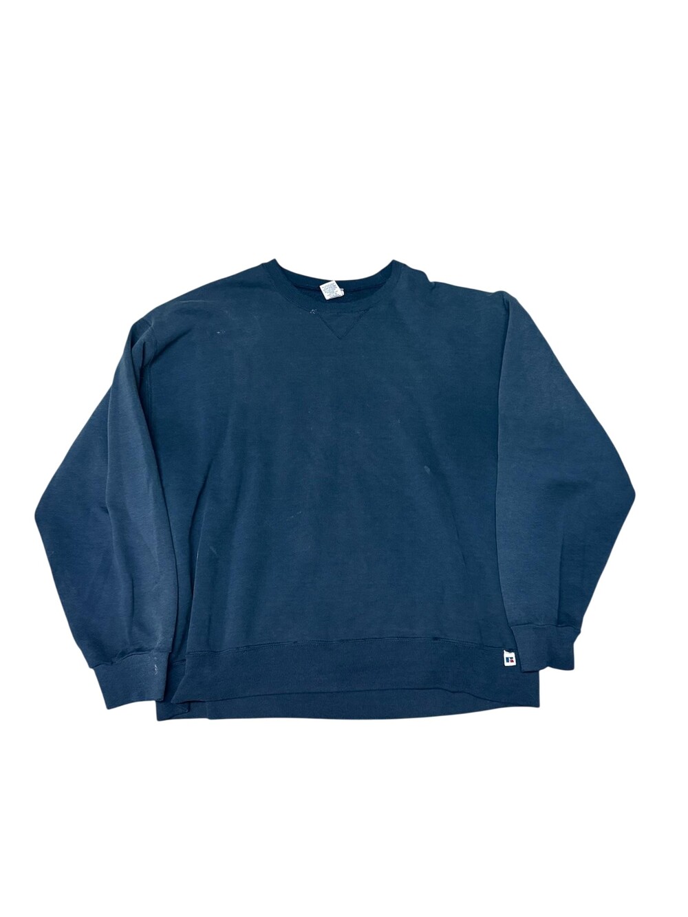 Vintage Russell Athletic Sweatshirt Mens XL Blue Fleece Crewneck Pullover Blank